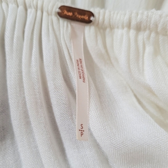 Free People Oxford White Embroidered Swing Dress - Picture 6 of 7